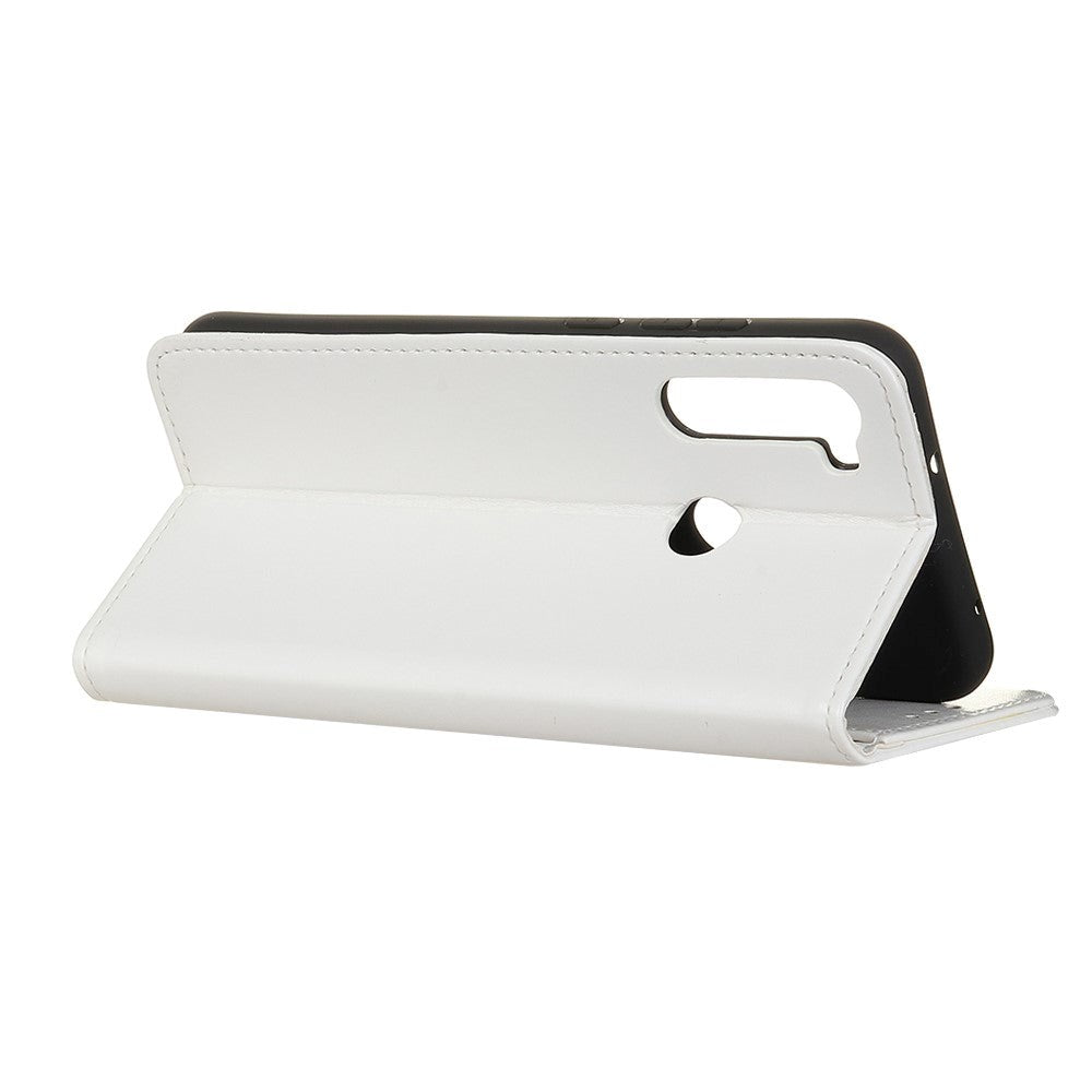 Samsung Galaxy M11 Læder Flip Cover m. Pung - Hvid
