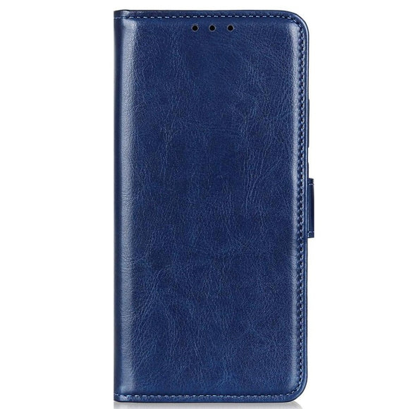 Samsung Galaxy M11 Læder Flip Cover m. Pung - Blå