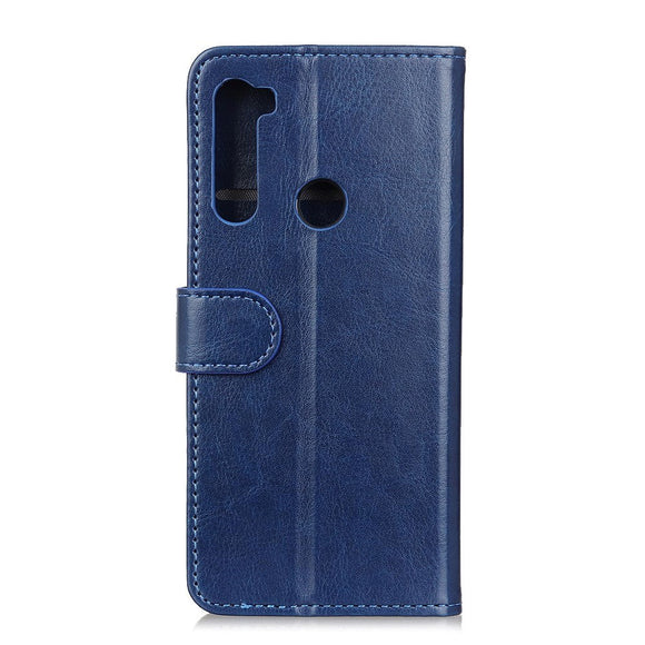 Samsung Galaxy M11 Læder Flip Cover m. Pung - Blå