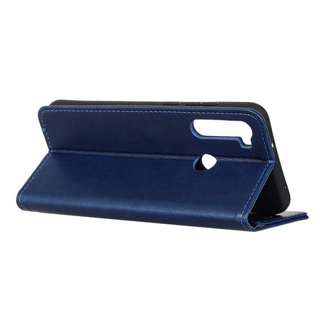 Samsung Galaxy M11 Læder Flip Cover m. Pung - Blå