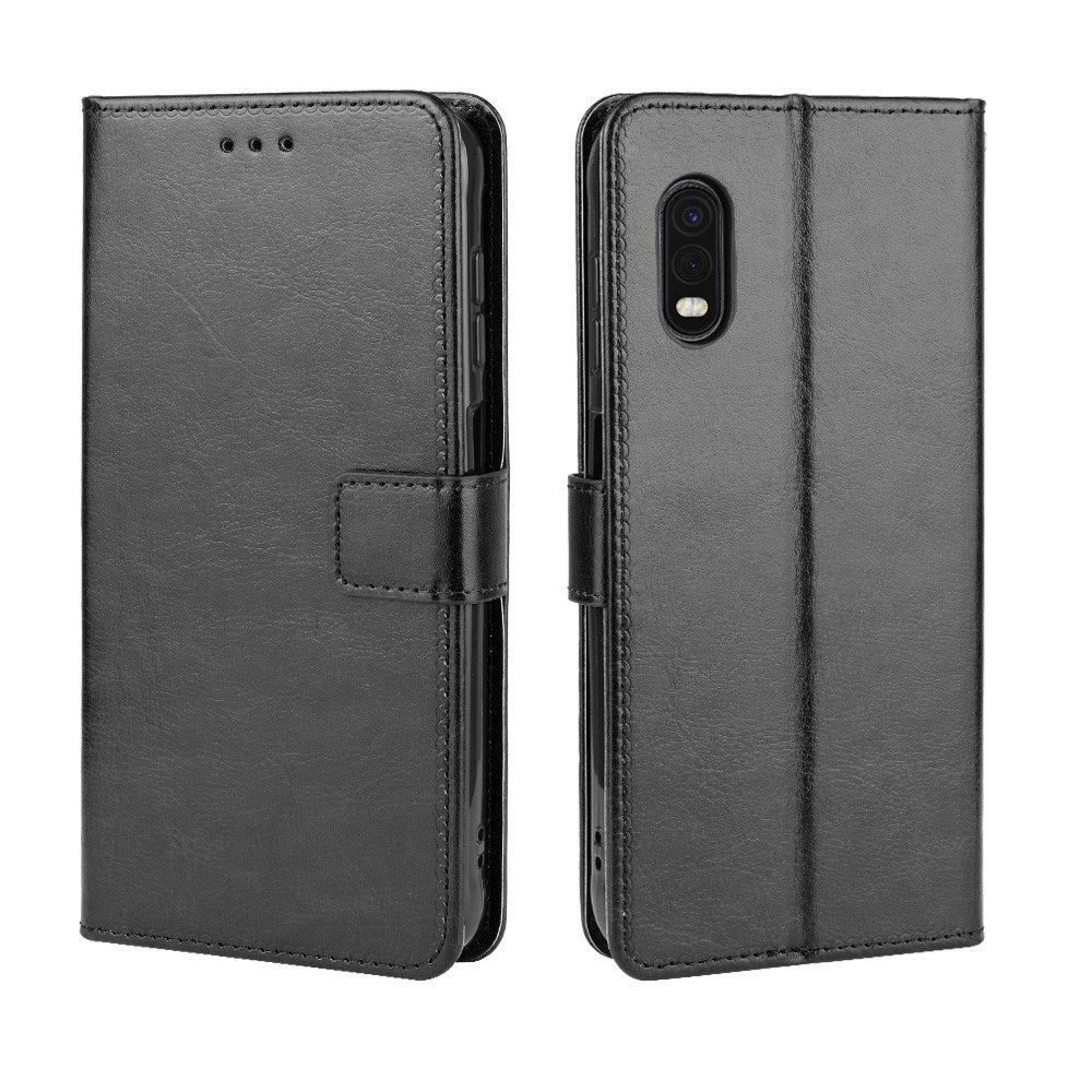 EIDERWOOD Samsung Galaxy Xcover Pro Kunstlæder Flip Cover m. Strop - Sort