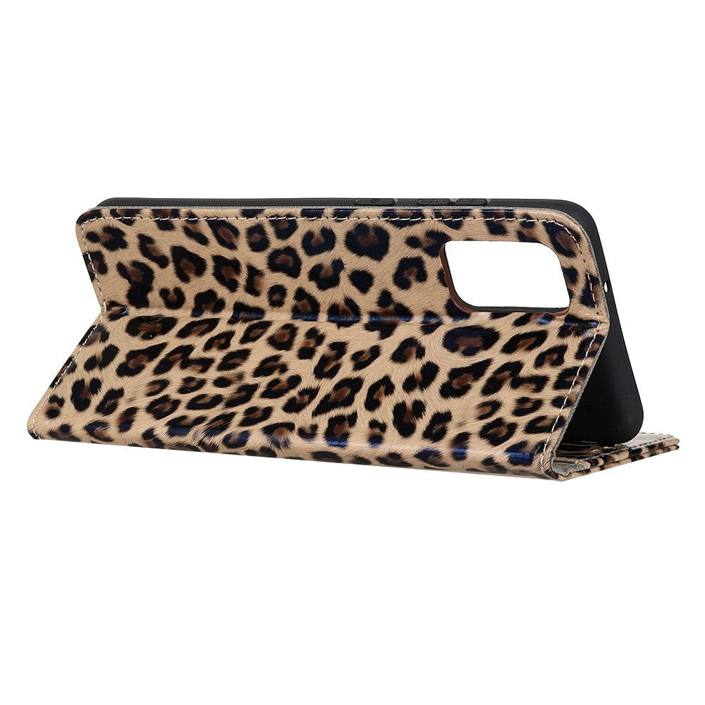 Samsung Galaxy Note 20 Læder Cover m. Pung - Leopard