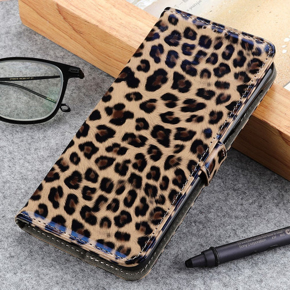 Samsung Galaxy Note 20 Læder Cover m. Pung - Leopard
