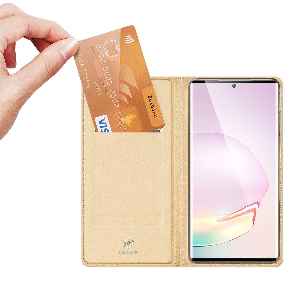 Samsung Galaxy Note 20 DUX DUCIS Skin Pro Series Læder Cover m. Pung - Guld