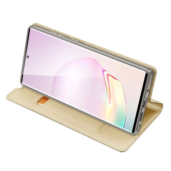 Samsung Galaxy Note 20 DUX DUCIS Skin Pro Series Læder Cover m. Pung - Guld