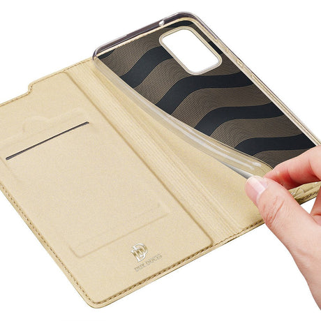 Samsung Galaxy Note 20 DUX DUCIS Skin Pro Series Læder Cover m. Pung - Guld
