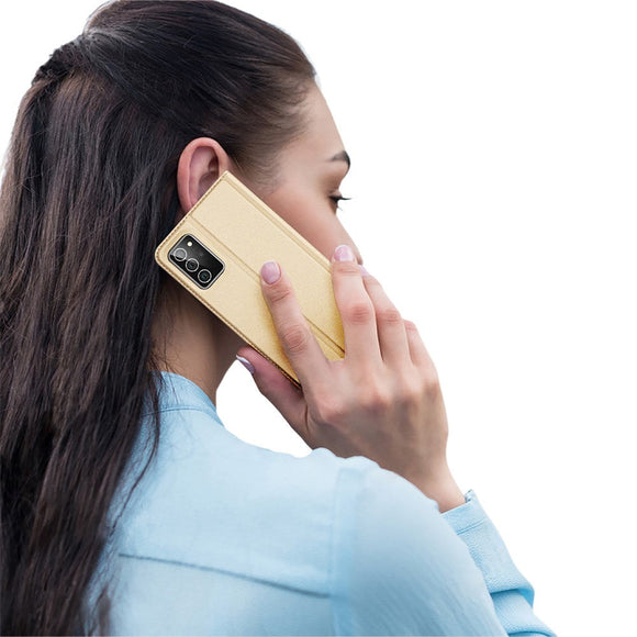 Samsung Galaxy Note 20 DUX DUCIS Skin Pro Series Læder Cover m. Pung - Guld