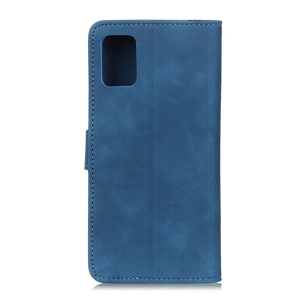 Samsung Galaxy S20 FE / S20 FE (5G) KHAZNEH Retro Læder Cover m. Pung - Blå