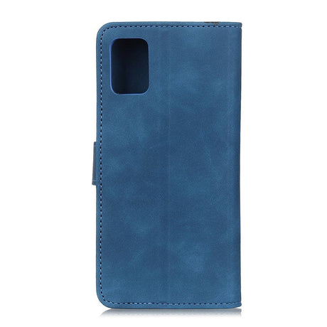 Samsung Galaxy S20 FE / S20 FE (5G) KHAZNEH Retro Læder Cover m. Pung - Blå