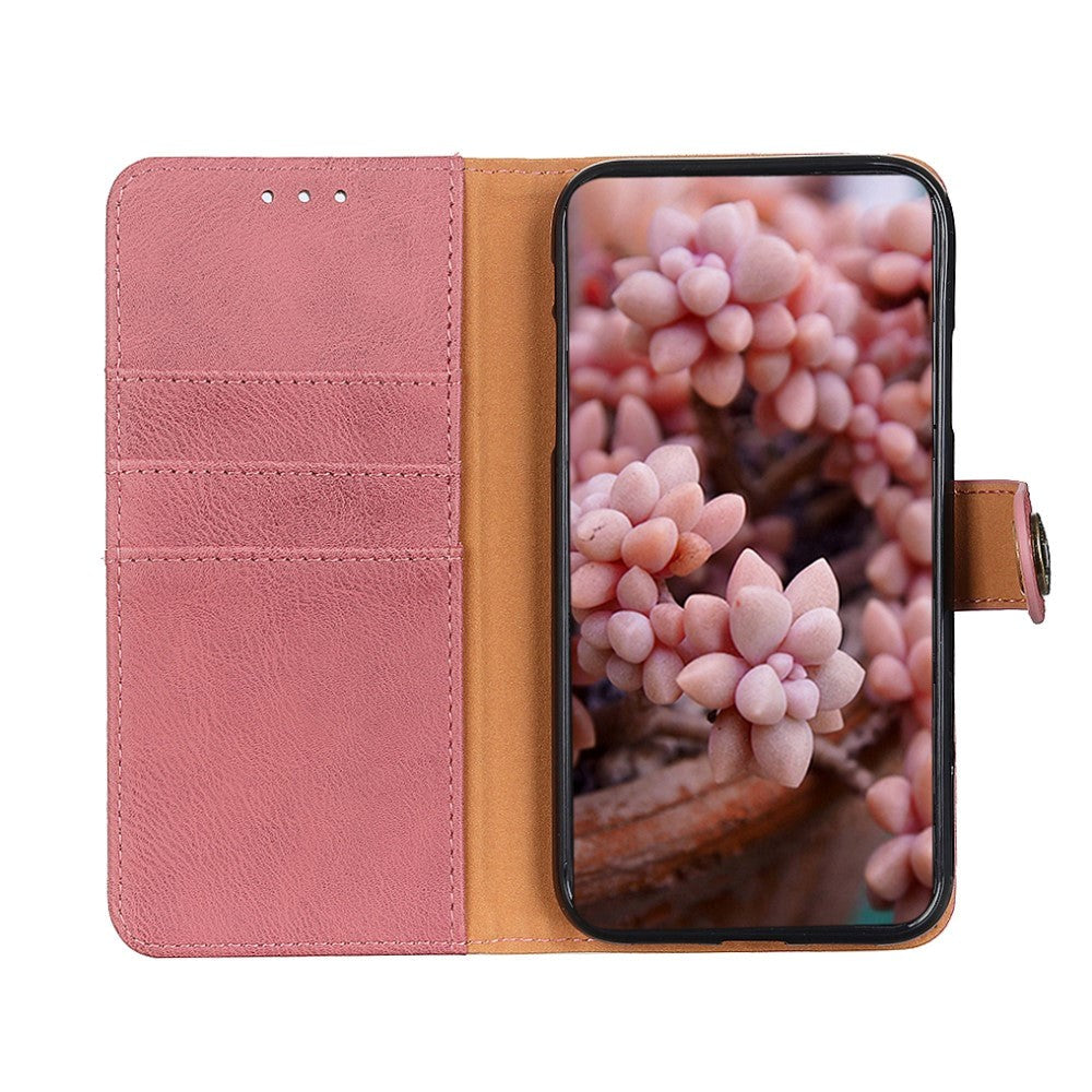 Samsung Galaxy S20 FE / S20 FE (5G) KHAZNEH Læder Flip Cover m. Pung - Lyserød