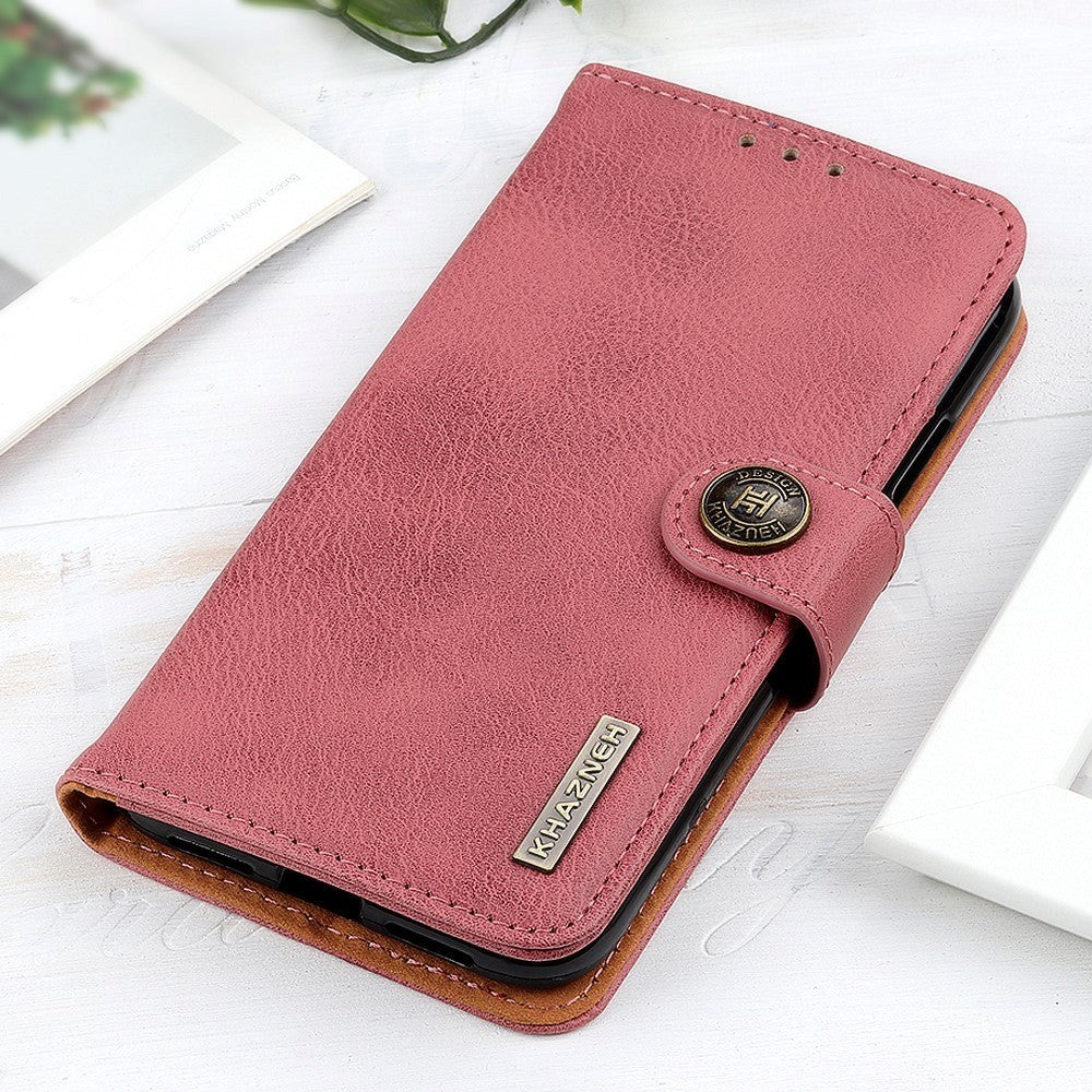 Samsung Galaxy S20 FE / S20 FE (5G) KHAZNEH Læder Flip Cover m. Pung - Lyserød