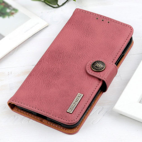 Samsung Galaxy S20 FE / S20 FE (5G) KHAZNEH Læder Flip Cover m. Pung - Lyserød