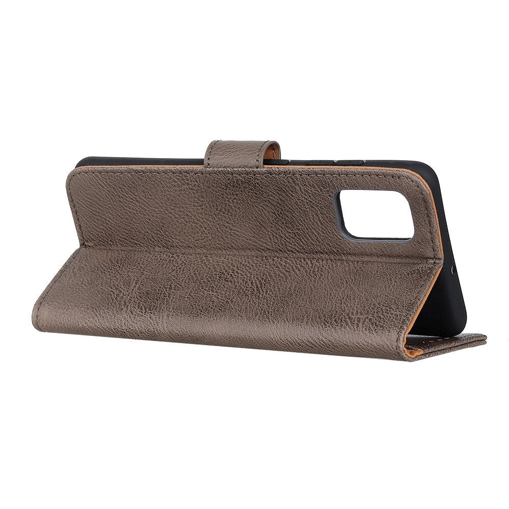 Samsung Galaxy S20 FE / S20 FE (5G) KHAZNEH Læder Flip Cover m. Pung - Mokka