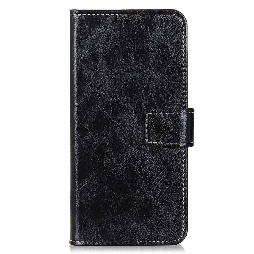 Samsung Galaxy S20 FE / S20 FE (5G) Skinnende Neutralt Læder Cover m. Pung - Sort