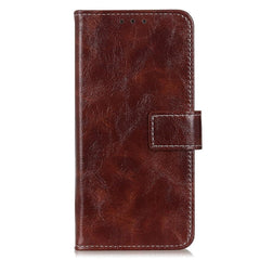 Samsung Galaxy S20 FE / S20 FE (5G) Skinnende Neutralt Læder Cover m. Pung - Brun