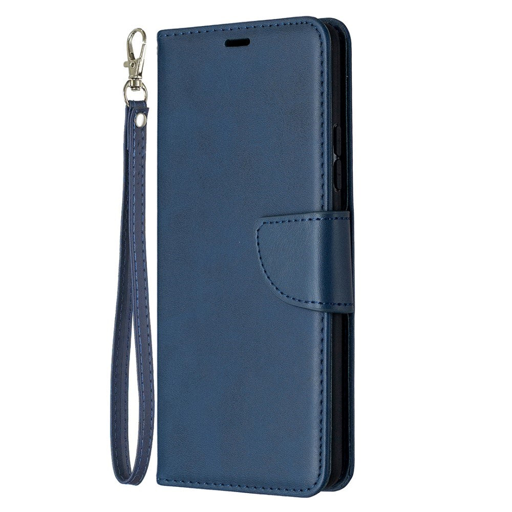 EIDERWOOD Samsung Galaxy A42 (5G) Kunstlæder Flip Cover m. Strop - Blå