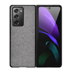 Samsung Galaxy Z Fold2 Stofbetrukket Plastik Cover - Grå