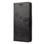 Samsung Galaxy S20 FE / S20 FE (5G) Læder Cover m. Pung - Blomster Imprint - Sort