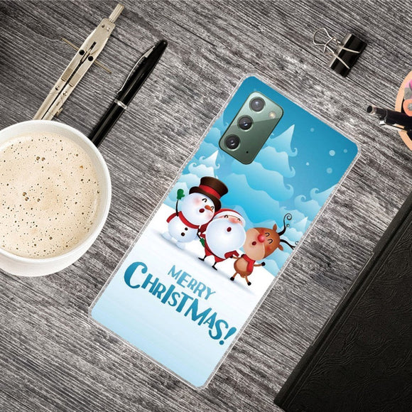 Samsung Galaxy Note 20 Fleksibelt Plast Jule Cover - Julesang