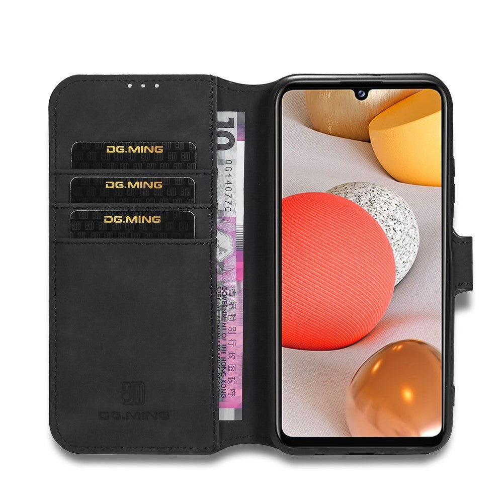 Samsung Galaxy A42 5G DG.MING Retro Læder Cover m. Pung - Sort
