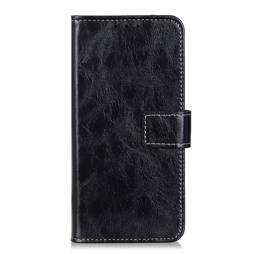 Samsung Galaxy S21 Ultra Neutralt Læder Cover m. Pung - Sort