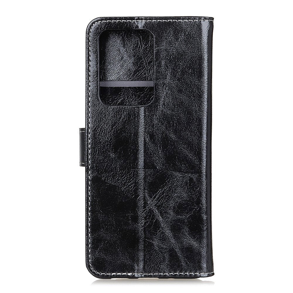 Samsung Galaxy S21 Ultra Neutralt Læder Cover m. Pung - Sort
