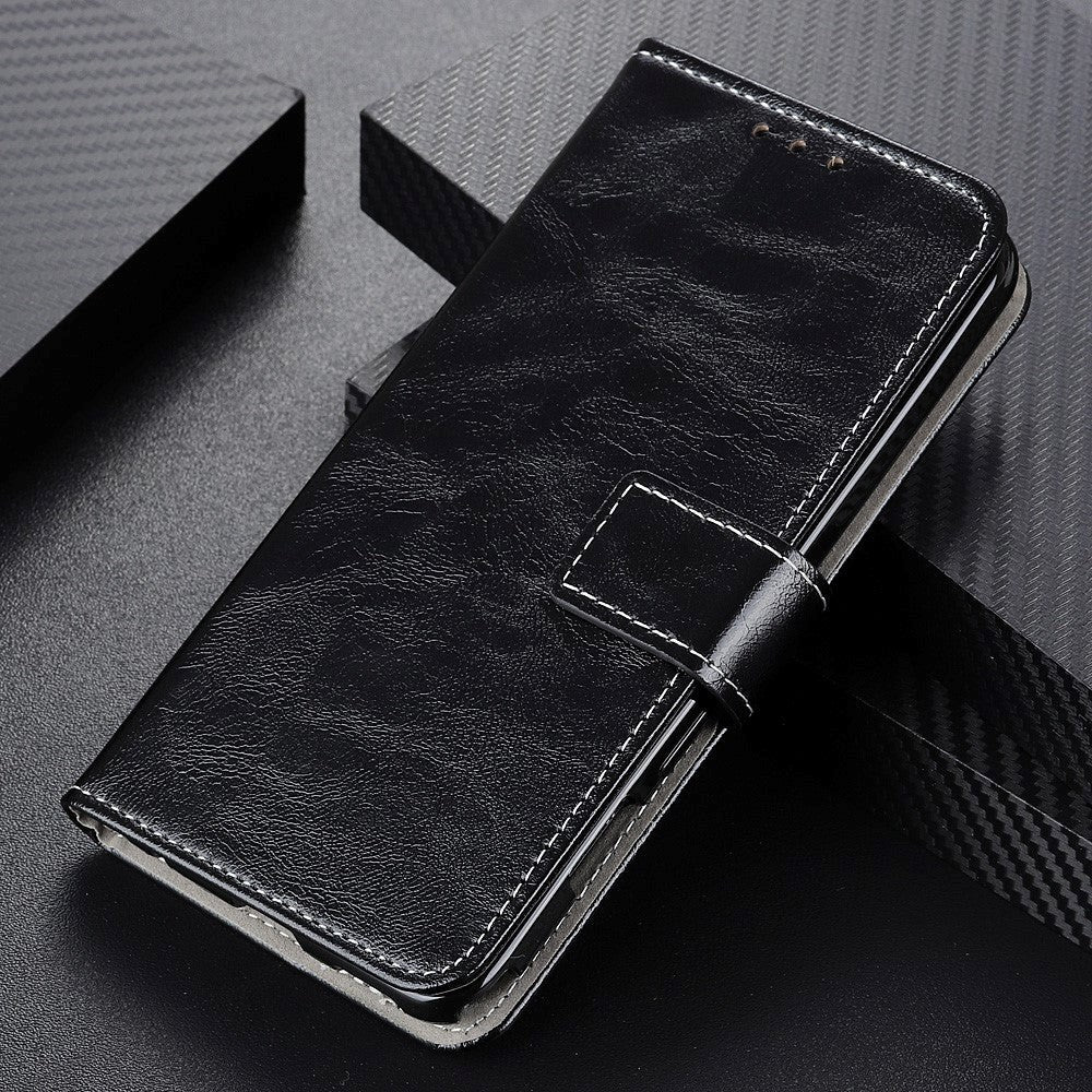 Samsung Galaxy S21 Ultra Neutralt Læder Cover m. Pung - Sort