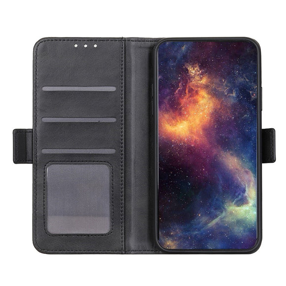 EIDERWOOD Samsung Galaxy S21 Ultra Kunstlæder Flip Cover m. Pung og Ståfunktion - Sort