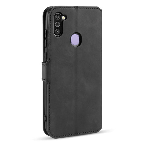 Samsung Galaxy M11 DG.MING Retro Læder Cover m. Pung - Sort
