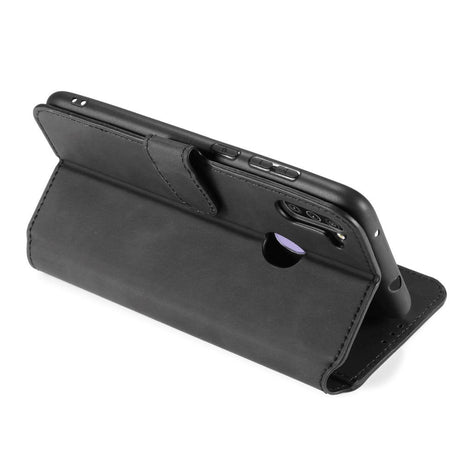 Samsung Galaxy M11 DG.MING Retro Læder Cover m. Pung - Sort