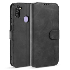 Samsung Galaxy M11 DG.MING Retro Læder Cover m. Pung - Sort