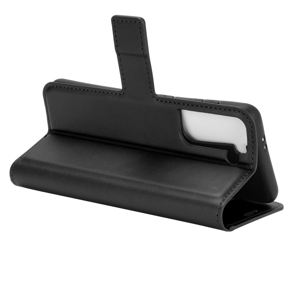 Samsung Galaxy S21 Læder Cover m. Pung - Sort