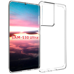 Samsung Galaxy S21 Ultra Fleksibelt Plastik Cover - Gennemsigtig