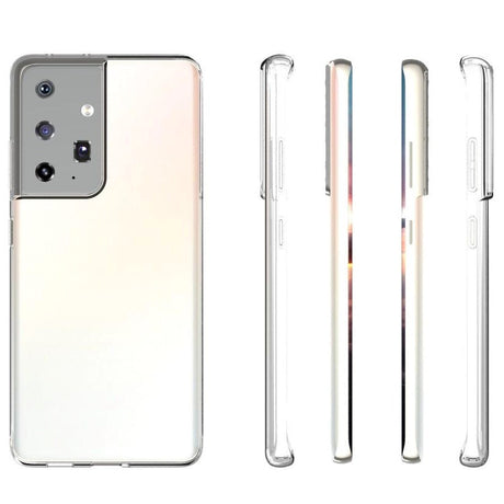 Samsung Galaxy S21 Ultra Fleksibelt Plastik Cover - Gennemsigtig
