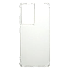 Samsung Galaxy S21 Ultra Fleksibelt Drop-Proof Plastik Cover - Gennemsigtig