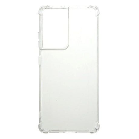 Samsung Galaxy S21 Ultra Fleksibelt Drop-Proof Plastik Cover - Gennemsigtig