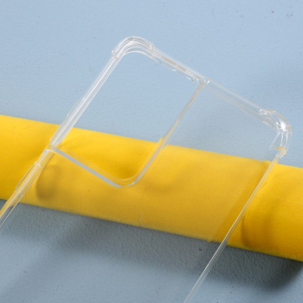 Samsung Galaxy S21 Ultra Fleksibelt Drop-Proof Plastik Cover - Gennemsigtig