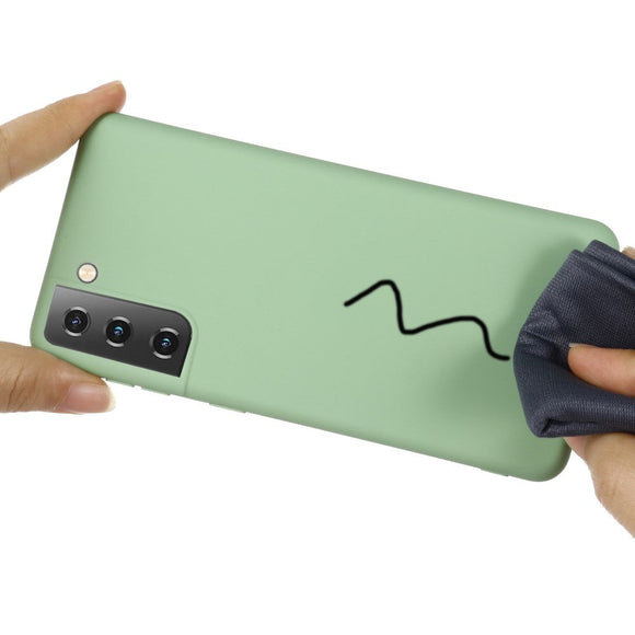 Samsung Galaxy S21 Liquid Silikone Cover - Grøn