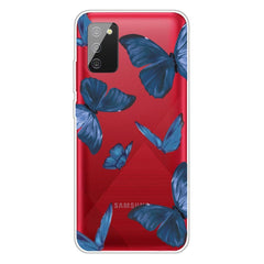 Samsung Galaxy A02s Fleksibel Plastik Cover - Sommerfugle Print
