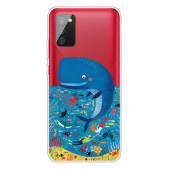 Samsung Galaxy A02s Fleksibel Plastik Cover - Hval Print