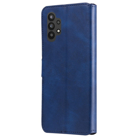 Samsung Galaxy A32 (5G) Blødt Læder Cover m. Pung - Blå