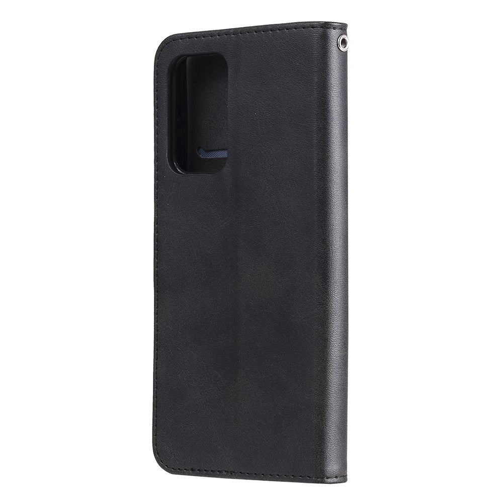 Samsung Galaxy A52s (5G) / A52 (4G / 5G) Læder Cover m. Lynlåslomme - Sort