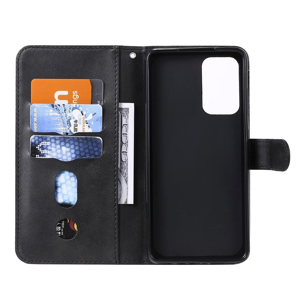 Samsung Galaxy A52s (5G) / A52 (4G / 5G) Læder Cover m. Lynlåslomme - Sort
