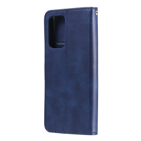 Samsung Galaxy A52s (5G) / A52 (4G / 5G) Læder Cover m. Lynlåslomme - Blå
