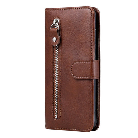 Samsung Galaxy A52s (5G) / A52 (4G / 5G) Læder Cover m. Lynlåslomme - Brun