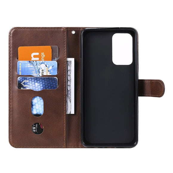 Samsung Galaxy A52s (5G) / A52 (4G / 5G) Læder Cover m. Lynlåslomme - Brun