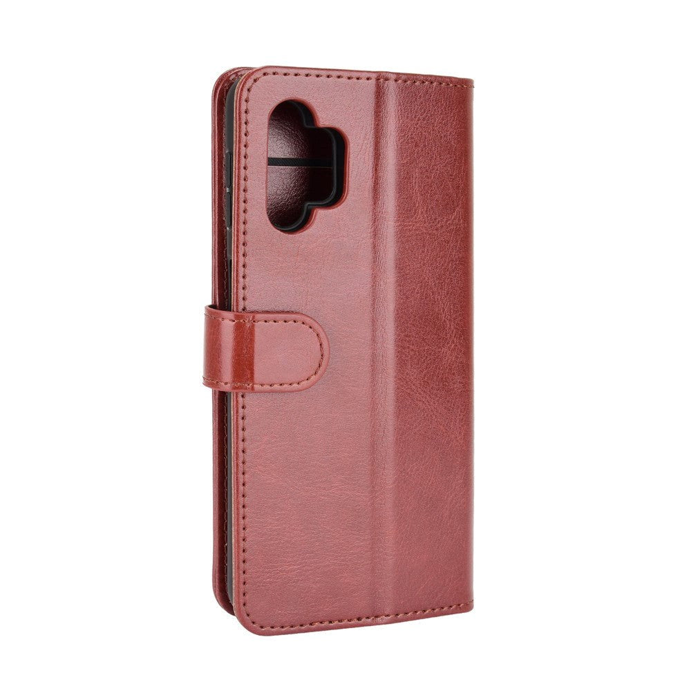 Samsung Galaxy A32 (5G) Neutralt Læder Cover m. Pung Brun
