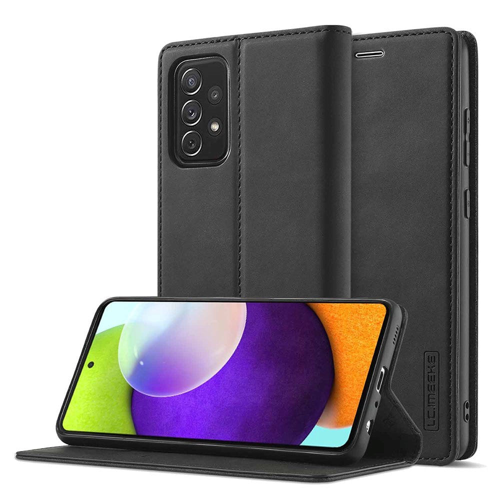 Samsung Galaxy A52s (5G) / A52 (4G / 5G) LC.IMEEKE Læder Cover m. Pung - Sort