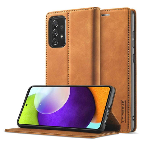 Samsung Galaxy A52s (5G) / A52 (4G / 5G) LC.IMEEKE Læder Cover m. Pung - Brun