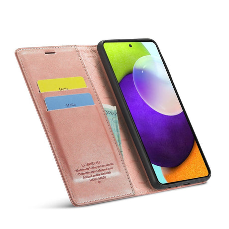 Samsung Galaxy A52s (5G) / A52 (4G / 5G) LC.IMEEKE Læder Cover m. Pung - Rose Gold